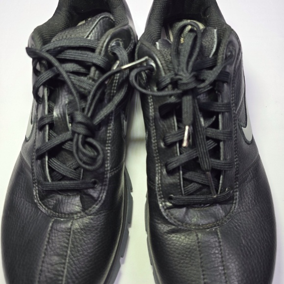 NIKE Golf Shoes 312240-001 Black Gray SP-3 Athletic Lace Up Mens Size 9 - Picture 4 of 10